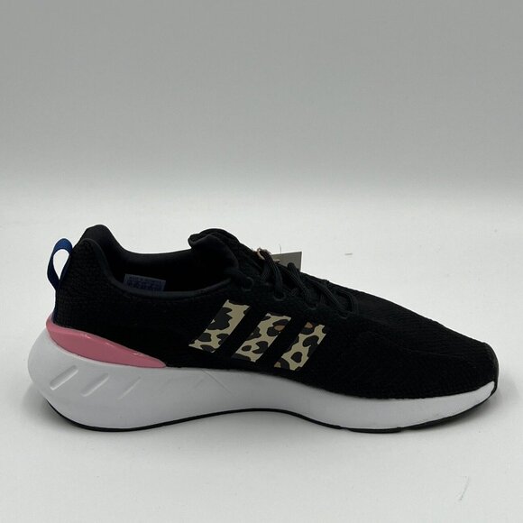 ADIDAS Originals Girl's Swift Run 22 (Big Kid) Black/Bliss Pink/Blue 7 Big Kid M - Picture 9 of 15